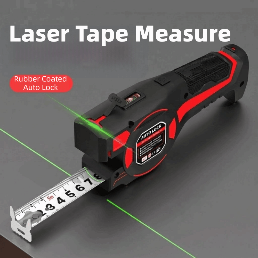 Industrial Laser Cleaning - 3-in-1 レーザーテープメジャー格納式充電式デジタルテープメジャープロフェッショナル 5Mx25mm 電気測定ツール改修