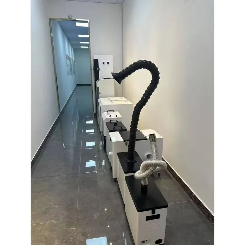 Industrial Laser Welding Iron - モバイル工業用ワークショップ排煙システム浄化装置、レーザーマーキング、溶接、はんだ付け用HEPAフィルター付き