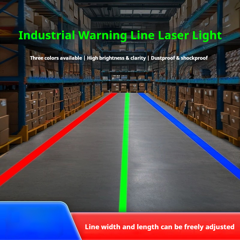 Industrial Laser Line Projector - 工業用ワンラインレーザー光安全警告標識投影ライト工場作業場指示用赤外線レーザー光