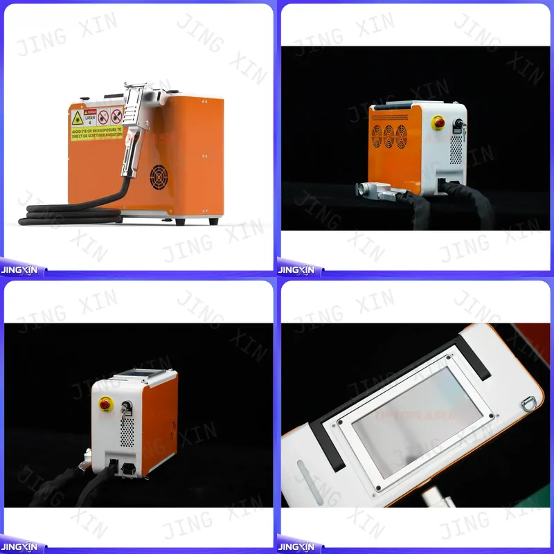 Industrial Laser Rust Removal Machine - 最大100Wのポータブルパルスレーザー洗浄機、金属錆除去ツール、工業用表面洗浄装置