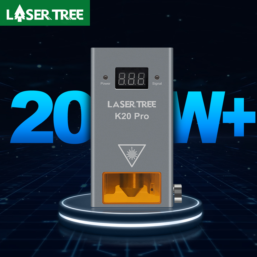 Fiber Laser Source 20W - LASER TREE K20 20 ワット光出力レーザーヘッドエアアシストノズル付き 4