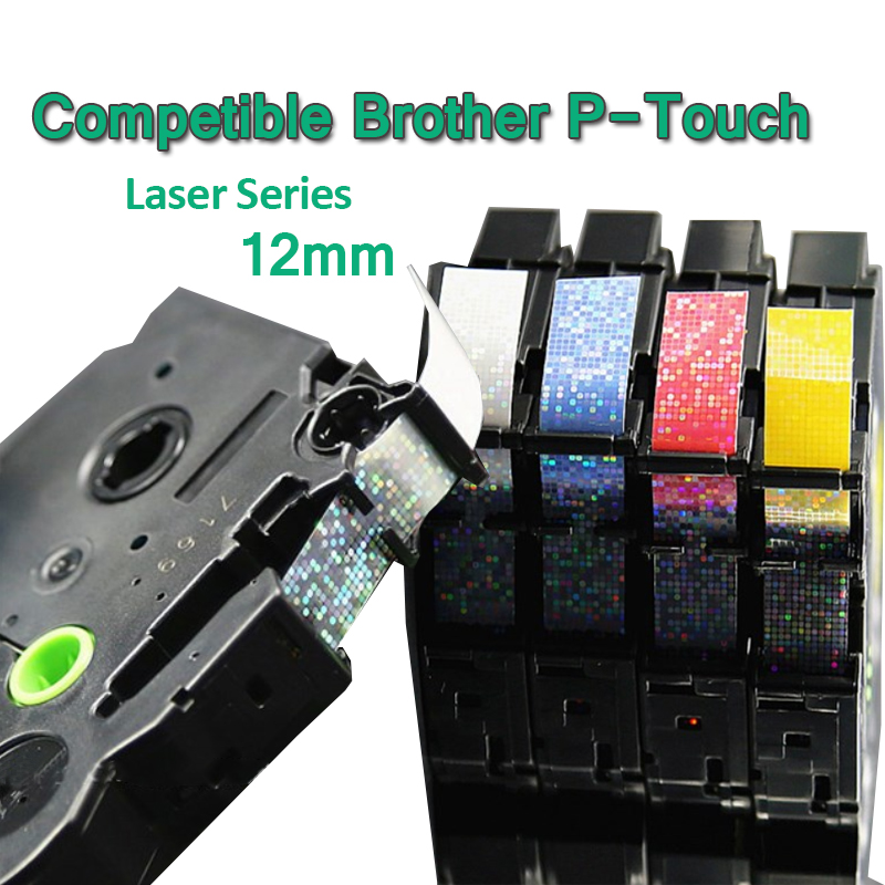 Industrial Laser Printer - ブラザーラベラー、p-touch、h110、12mm、TZe-231、tze 231l1、ttz221l1、12mm、1個と互換性のあるカラーレーザーラベルテープ