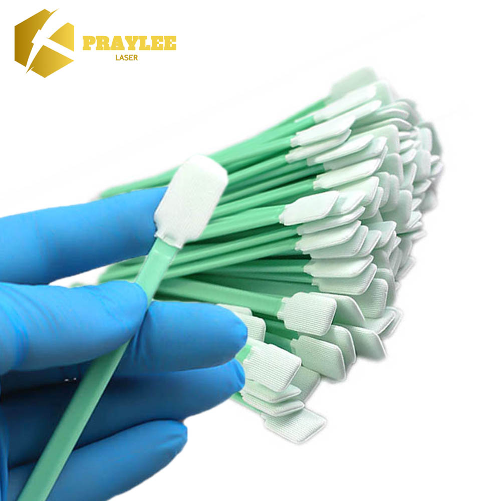 Industrial Laser Cleaning - Praylee 100 個工業用綿マイクロ綿棒ファイバーレーザーヘッドレンズとミラークリーニングダスオフ用