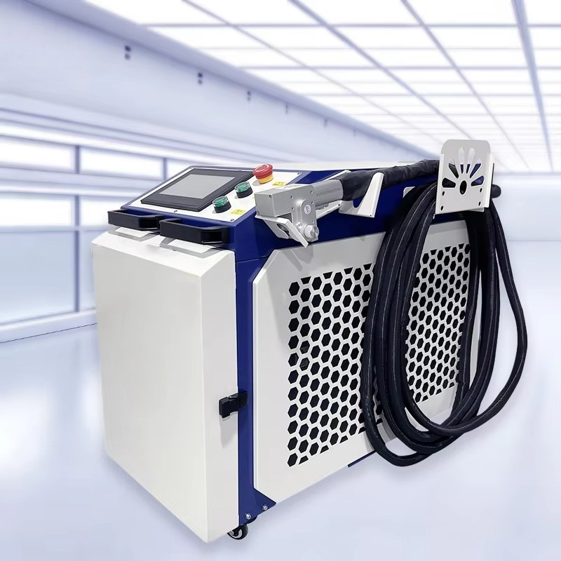 Industrial Laser Rust Removal Machine - ポータブルレーザー洗浄機 200W 2000W ハンドヘルドレーザー錆除去機 工業用レーザークリーナー タイヤ付き