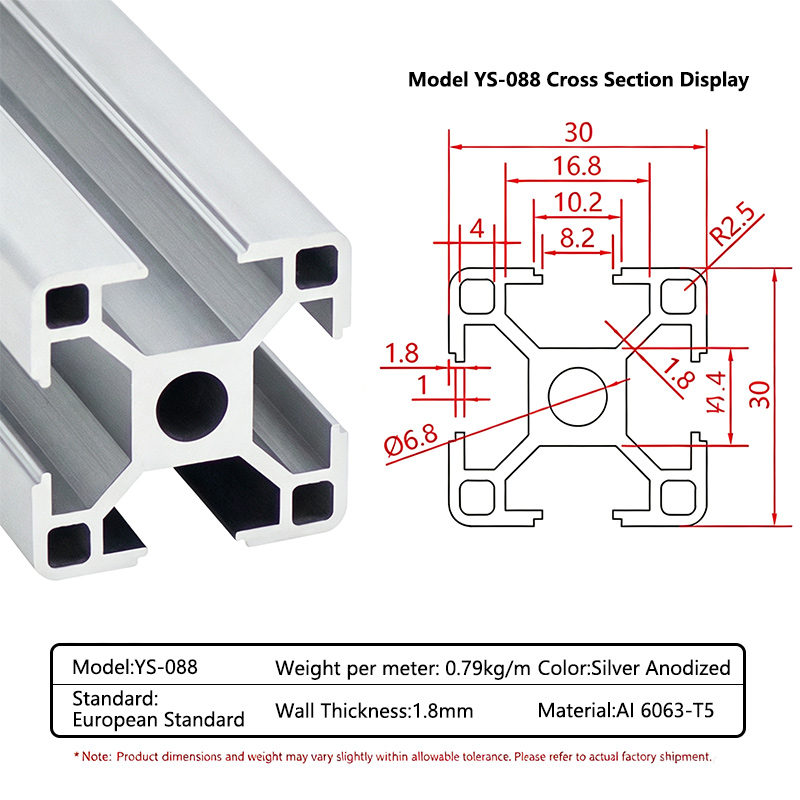 Industrial Laser Printer - 12/6個 50cm 3030 ヨーロッパ規格工業用アルミプロファイル、3Dプリンター、CNC、レーザー彫刻機用DIYフレーム