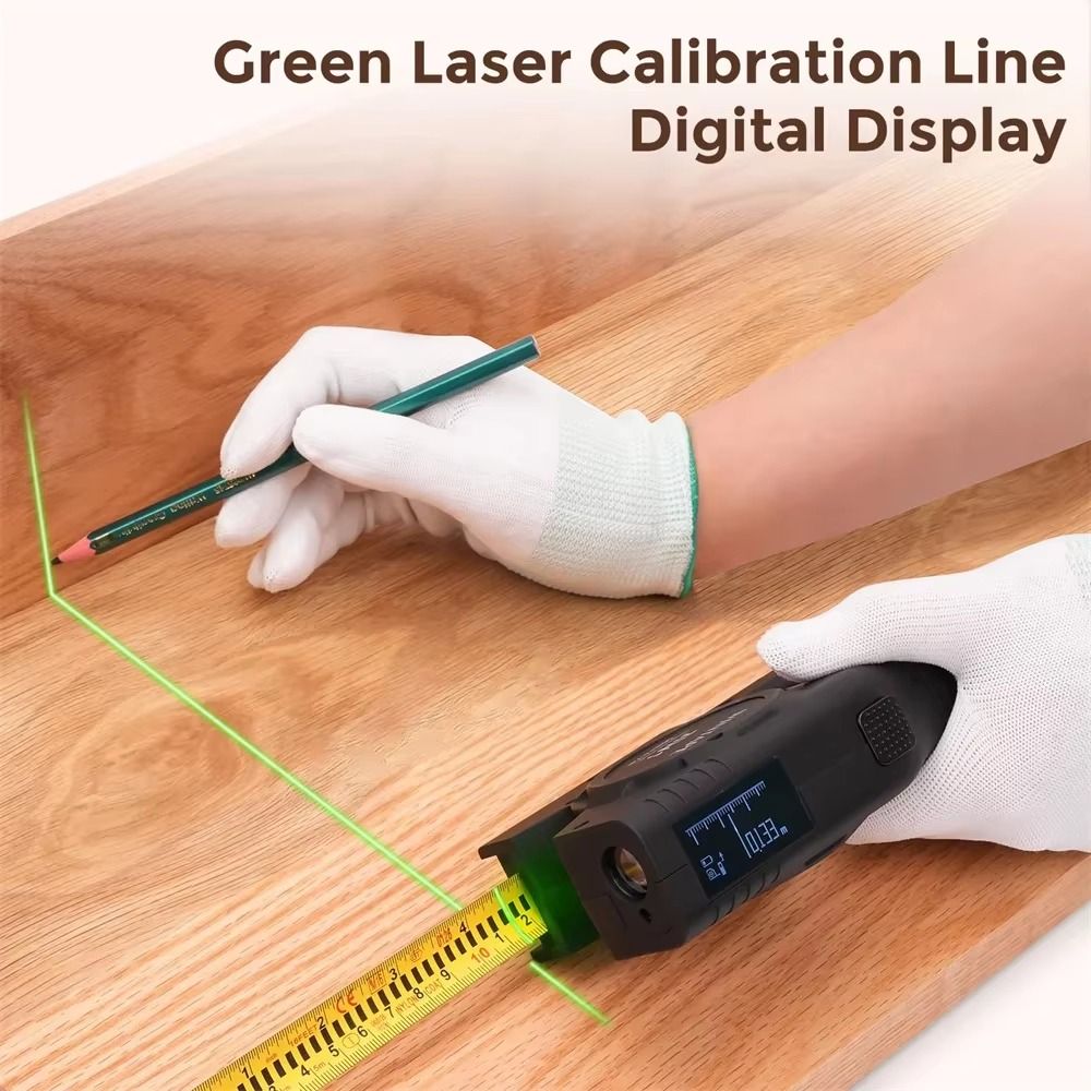 3-in-1 レーザーテープメジャー格納式充電式デジタルテー - Industrial Laser Cleaning のレビューと価格