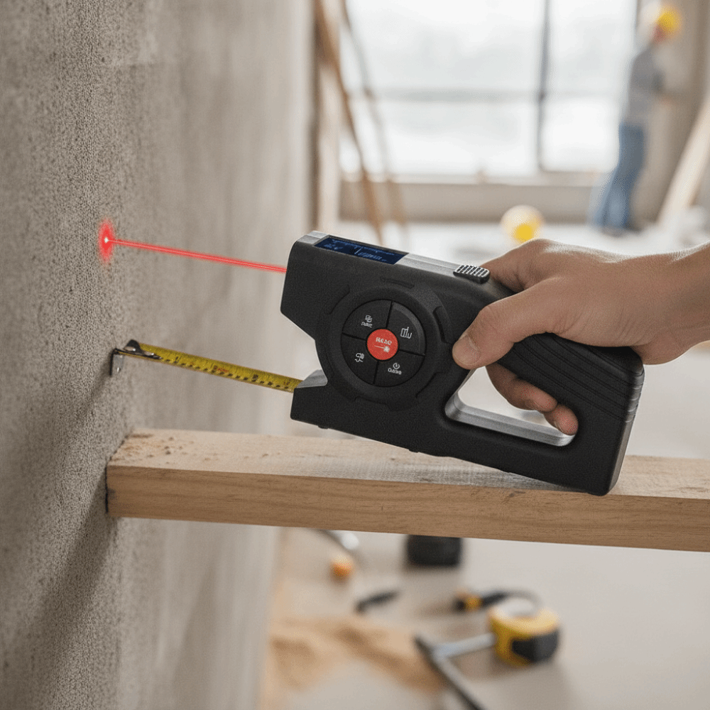 3-in-1 レーザーテープメジャー格納式充電式デジタルテー - Industrial Laser Cleaning のレビューと価格