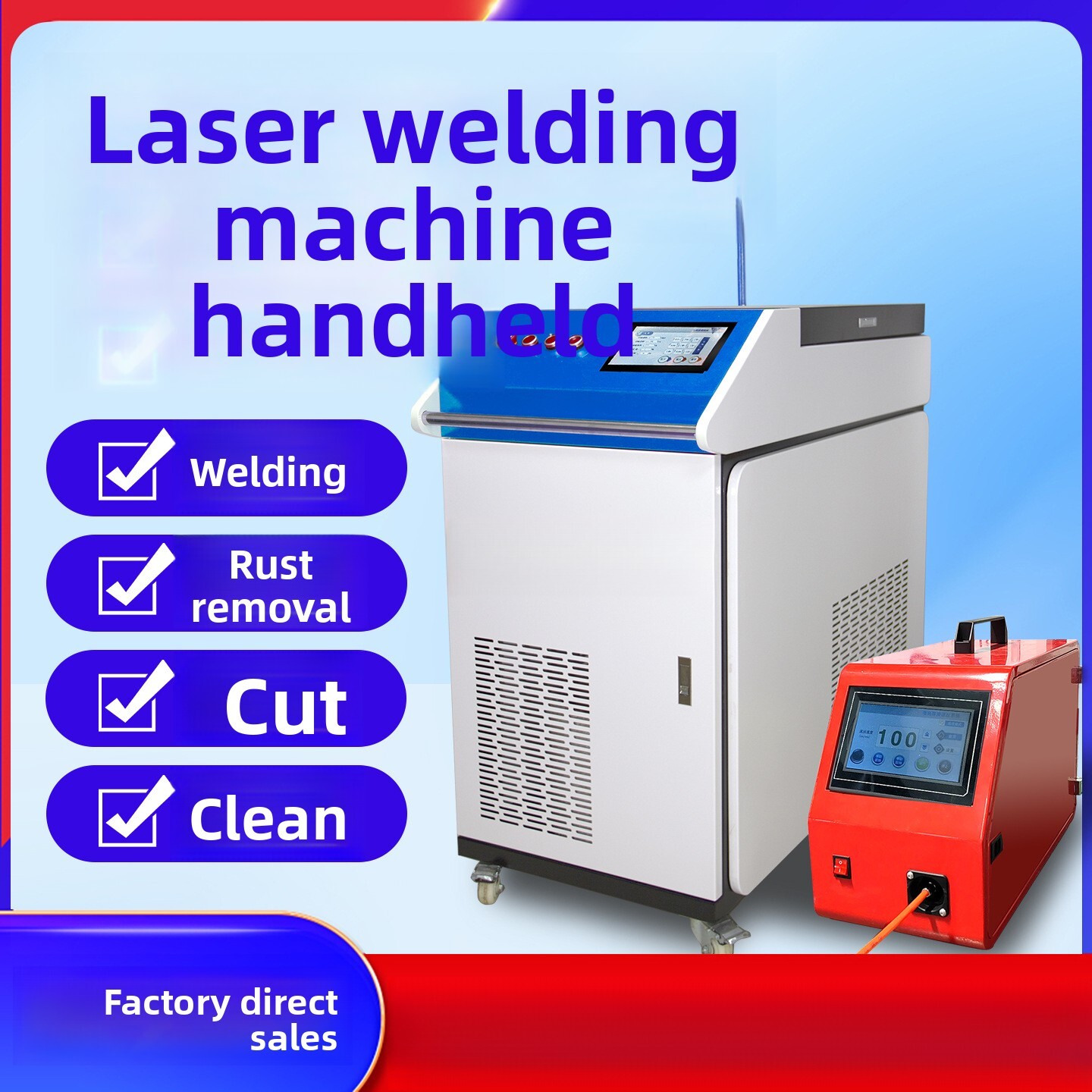 ハンドヘルド型産業用全自動4in1ステンレス鋼金属切断スポッ - Industrial Laser Rust Removal Machine のレビューと価格
