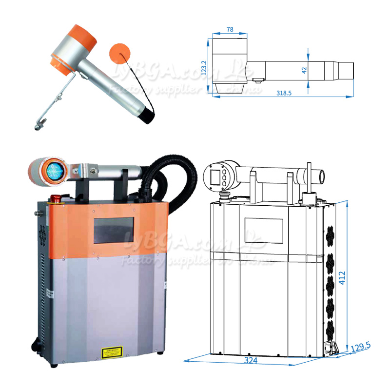 LY-LCG100A 100W パルスレーザー洗浄機 バック - Industrial Laser Cleaning のレビューと価格