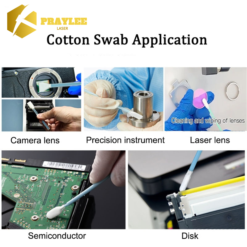 Praylee 100 個工業用綿マイクロ綿棒ファイバーレー - Industrial Laser Cleaning のレビューと価格
